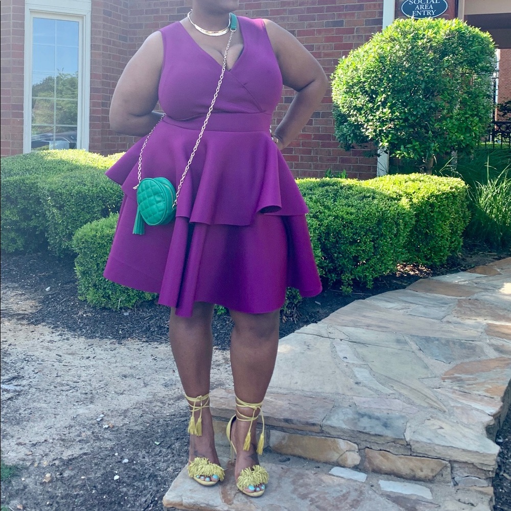 Purple Ruffle Dress